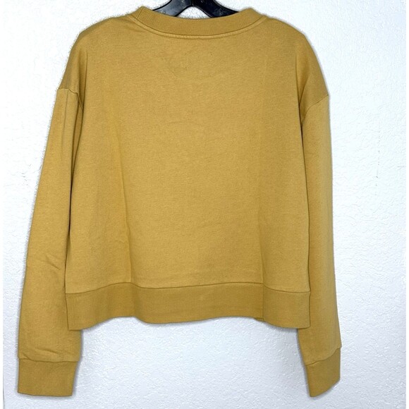 United by Blue Women's Logo Waves Curry Soft Organic Sweatshirt Size Medium NEW! - Picture 10 of 10